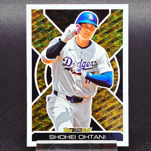 Shohei Ohtani Black Gold Building Blocks Inserts Los Angeles Dodgers Superstar - Picture 2 of 5